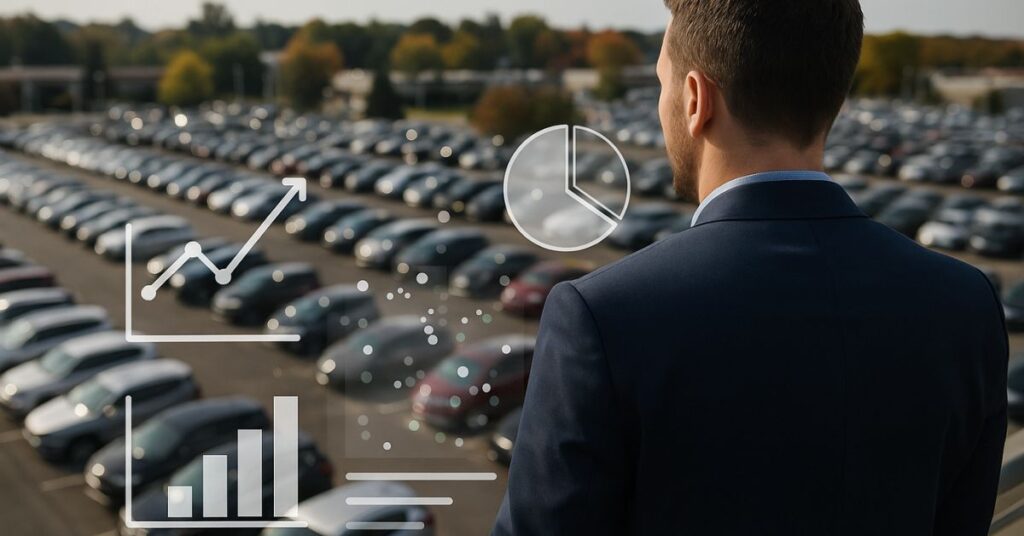 Dashboard comparing dealer turn rates and days on lot