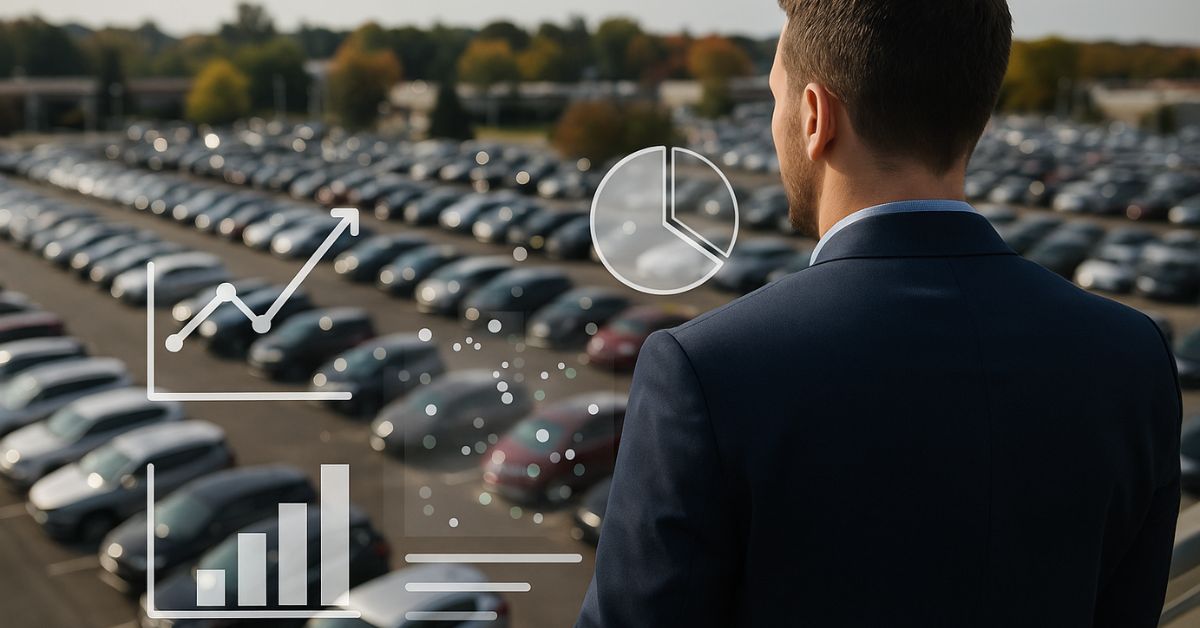 Dashboard comparing dealer turn rates and days on lot