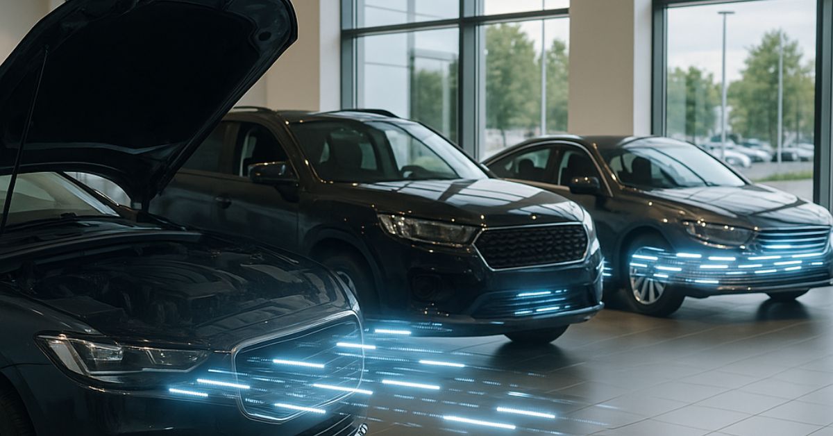 VIN decode dashboard showing vehicle build specs